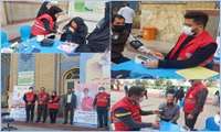 برپایی میز خدمت در مصلی بزرگ پاکدشت به مناسبت هفته دیابت 